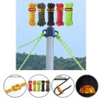 Corde de tente utile, corde de camping lisse et coupe - vent, boucle réglable, pour voyage, auvent Corde de tente utile, corde de camping lisse et coupe - vent, boucle réglable, pour voyage, auvent