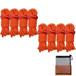 Corde de tente pour l'extrieur, accessoires de tente, corde rflchissante avec filet, sac de rangement, ...