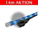 Cordon lumineux led set 14m bleu - aktion