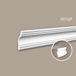 Corniche 150102f profhome moulure d�corative flexible style n�o - classicisme blanc 2 m