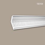 Corniche 150104 profhome moulure d�corative polyur�thane style n�o - classicisme blanc 2 m