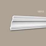 Corniche 150113 profhome moulure d�corative style n�o - classicisme polyur�thane blanc 2 m