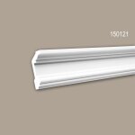 Corniche de plafond 150121 profhome moulure polyurthane dcorative style no - classicisme blanc 2 m ...