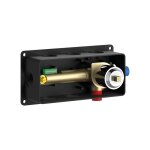 Corps d'encastrement universel pour robinet de lavabo mural
