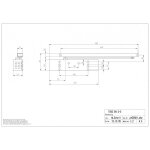 Corps seul ferme - porte pour ventouses �lectromagn�tiques - ts 93 2s b blanc dormakaba