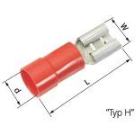 Cosse clip 6. 3 x 0. 8 mm lappkabel l - ra 63 h 63101050 180 partiellement isol� rouge 100 pc(s)