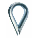 Cosse coeur cable zinguee 4mm sc