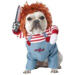 Costumes d'halloween pour chiens, chats, animaux domestiques, rayures, combinaisons amusantes, couteaux, ...