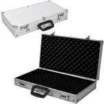 Costway 19  mallette en aluminium valise de rangement scurise et solide pour accessoires de tir sportif, ...