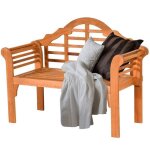 Costway banc de jardin pliable en bois d'eucalyptus 2 places 123x54x96cm banquette de jardin ext�rieure ...
