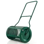 Costway epandeur de compost rouleau 76l 60, 5cm - poignée en forme u - loquets latéraux - rouleau en ... Costway epandeur de compost rouleau 76l 60, 5cm - poignée en forme u - loquets latéraux - rouleau en ...