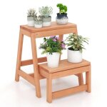 Costway escabeau 2 marches, marche pied pliable 3 en 1, structure en h, jardiniere balcon, charge 250 ... Costway escabeau 2 marches, marche pied pliable 3 en 1, structure en h, jardiniere balcon, charge 250 ...