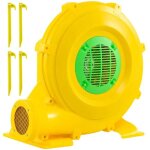 Costway souffleur electrique 850w - 1880 pa avec poigne pratique & piquets de sol pour chteau gonflable, ...