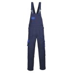 Cotte � bretelles portwest texo contrast bleu marine poches bleues m