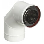 Coude 90 pour chaudire Ø80 / 125 mm poujoulat g. p ec 90 - 80gp - 17080731