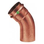 Coude cuivre 45 m�le / femelle � sertir - diam�tre 12 viega