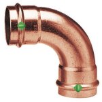 Coude cuivre 90 femelle / femelle � sertir - diam�tre 14 viega