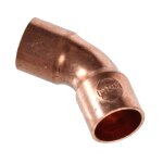 Coude cuivre � souder ff 45 - Ø35