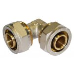 Coude �gal � compression pour tube multicouche - diam 16 mm boutte