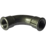 Coude fonte 90 grand rayon femelle / femelle - filetage 20 / 27 noir codital