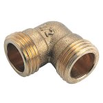 Coude laiton 90 double m�le 15 / 21