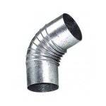Coude pole galvanis de 150 mm 90.