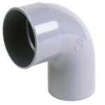 Coude pvc 87 male / femelle diametre 100mm - nicoll