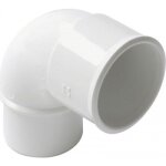 Coude pvc blanc 8730 m�le / femelle Ø 50 - cj8b nicoll