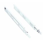 Coulisses  billes 3832 - charge 45 kg - sortie totale - blanc - l450 mm accuride