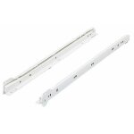 Coulisses à galets fr 402 - charge 25 kg - l 400 mm - blanc hettich Coulisses à galets fr 402 - charge 25 kg - l 400 mm - blanc hettich