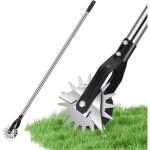 Coupe - bordure rotatif manuel avec roue, tondeuse � gazon ajustable pour bordures et all�es.