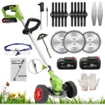 Coupe bordure sans fil avec 36v batterie 6. 0ah débroussailleuse electrique avec 3 types de lames chargeur, ... Coupe bordure sans fil avec 36v batterie 6. 0ah débroussailleuse electrique avec 3 types de lames chargeur, ...