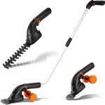 Coupe bordure sans fil, cisaille � gazon avec batterie 7. 2v et chargeur, taille haies sans fil, tondeuse ...