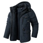 Coupe - vent rembourré en coton a capuche pour hommes, parka epaisse, veste chaude, cachemire, combinaison ... Coupe - vent rembourré en coton a capuche pour hommes, parka epaisse, veste chaude, cachemire, combinaison ...