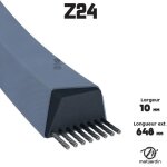 Courroie tondeuse z24 trap�zo�dale - 10 mm x 648 mm