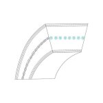 Courroie trap�zo��dale mtd 75404244a - 754 - 04244a