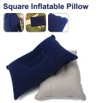 Coussin d'air en nylon pvc, gonflable, ultralger, et portatif, oreillers de sommeil pour camping, voyage, ...