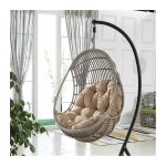 Coussin de balancelle lavable pour hamac (80 x 110 cm, kaki) Coussin de balancelle lavable pour hamac (80 x 110 cm, kaki)
