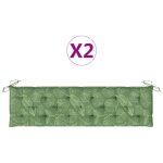 Coussins de banc 2 pcs motif de feuilles 180x50x7 cm tissu vidaxl vidaxl Coussins de banc 2 pcs motif de feuilles 180x50x7 cm tissu vidaxl vidaxl