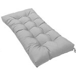 Coussin de banc d'exterieur 90 x 50 cm, en coton, haute elasticite, antiderapant, rectangulaire, couleur ...