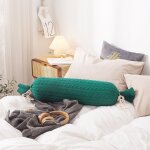 Coussin de canap en tricot futon cratif, petit coussin torsad pour le dos, pour dormir, toutes saisons ...