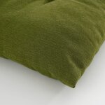 Coussin de chaise d'exterieur en coton vert 46x46