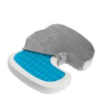 Coussin de chaise orthopédique en gel velours, assise de bureau, anti - stress, mousse a mémoire de forme, ... Coussin de chaise orthopédique en gel velours, assise de bureau, anti - stress, mousse a mémoire de forme, ...