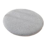 Coussin de chaise rond en polaire, coussin de siege en fausse laine d'agneau avec fermeture eclair, coussin ...