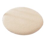 Coussin de chaise rond en polaire, coussin de siege en fausse laine d'agneau avec fermeture eclair, coussin ...