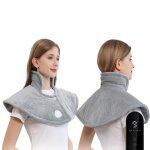 Coussin chauffant enveloppant pour soulagement des douleurs � l'epaule - 9 niveaux de chaleur & minuteur ...