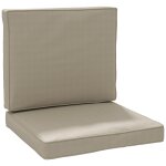 Coussins de fauteuil de jardin zipp�s d�houssables - galettes de chaise de jardin - epais rembourrage ...