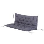 Coussin matelas assise dossier pour banc de jardin balancelle canap 2 places grand confort 120 x 110 ...