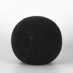 Coussin rond en laine pelucheux en forme de boule nordique de couleur unie, oreiller doux en peluche ...