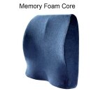 Coussin de si�ge de voiture en mousse a m�moire de forme, oreiller lombaire, support de dos, massage ...